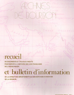 RECUEIL DE DOCUMENTS ET TRAVAUX INEDITS - ARCHIVES DE BOURBON N°6 - 1979