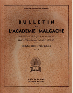 BULLETIN DE L'ACADEMIE MALGACHE - TOME 57 - 1979