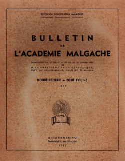 BULLETIN DE L'ACADEMIE MALGACHE - TOME 57 - 1979 BULLETIN DE L'ACADEMIE MALGACHE - TOME 57 - 1979