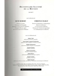 DICTIONNAIRE ILLUSTRE DE LA REUNION - VOLUME 3 - RENE ROBERT - CHRISTIAN BARAT - 1991 DICTIONNAIRE ILLUSTRE DE LA REUNION - VOLUME 3 - RENE ROBERT - CHRISTIAN BARAT - 1991