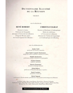 DICTIONNAIRE ILLUSTRE DE LA REUNION A-B - VOLUME 1 - RENE ROBERT - CHRISTIAN BARAT - 1991 DICTIONNAIRE ILLUSTRE DE LA REUNION A-B - VOLUME 1 - RENE ROBERT - CHRISTIAN BARAT - 1991