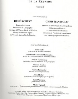 DICTIONNAIRE ILLUSTRE DE LA REUNION - VOLUME 6 - RENE ROBERT - CHRISTIAN BARAT - 1991