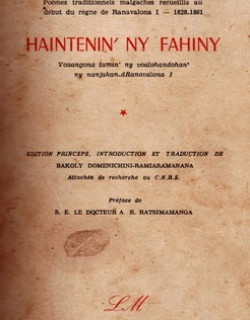 HAINTENIN' NY FAHINY - HAINTENY AUTREFOIS - PREFACE DU DR. RATSIMAMANGA - 1968 HAINTENIN' NY FAHINY - HAINTENY AUTREFOIS - PREFACE DU DR. RATSIMAMANGA - 1968