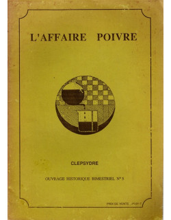 L'AFFAIRE POIVRE - CLEPSYDRE N°5 - URAD - 1989