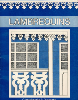 LAMBREQUINS - COMMISSARIAT A L'ARTISANAT - 1985