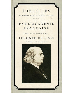 DISCOURS DE LECONTE DE LISLE A L'ACADEMIE FRANCAISE