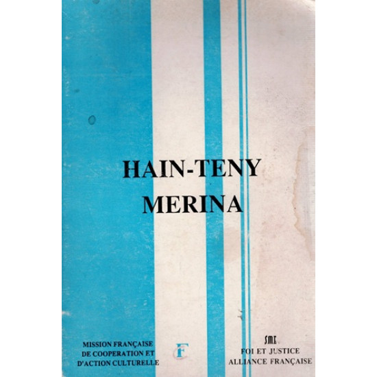 HAIN-TENY MERINA - POESIES POPULAIRES MALGACHES - 1992