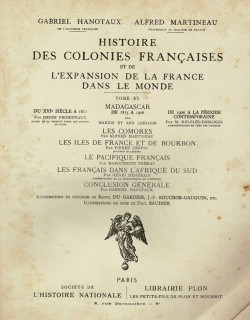 HISTOIRE DES COLONIES FRANCAISES