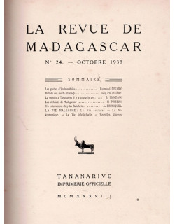 LA REVUE DE MADAGASCAR - N°24 - OCTOBRE 1938