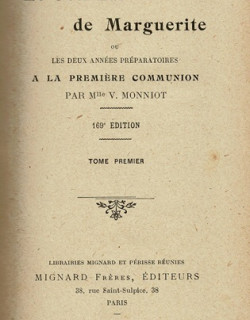 LE JOURNAL DE MARGUERITE TOME 1 -VICTORINE MONNIOT - 1867