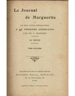 LE JOURNAL DE MARGUERITE TOME 2 - VICTORINE MONIOT - 1867