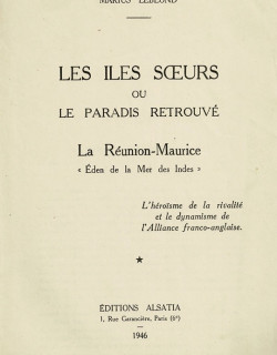 LES ILES SŒURS - MARIUS LEBLOND - 1946