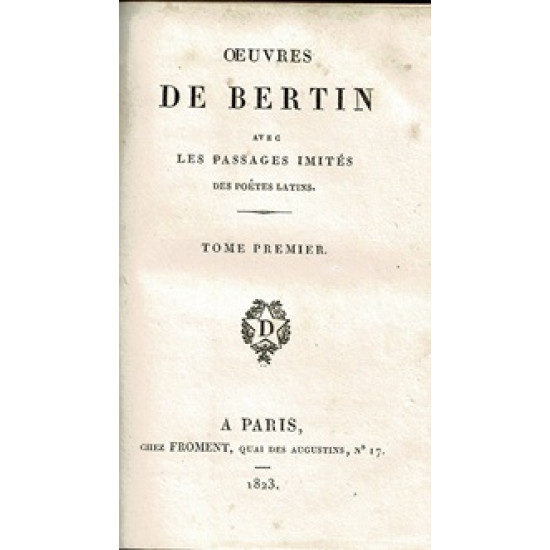 ŒUVRE DE BERTIN TOME 2 (1823)