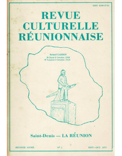 REVUE CULTURELLE REUNIONNAISE N°1 - SEPTEMBRE 1977