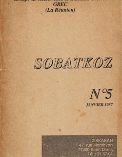 SOBATKOZ N°5 - EDITIONS ZISKAKAN - 1987