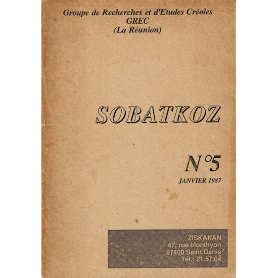 SOBATKOZ N°5 - EDITIONS ZISKAKAN - 1987