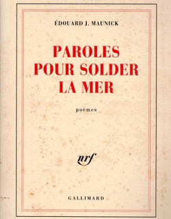PAROLES POUR SOLDER LA MER - EDOUARD MAUNICK - 1988 PAROLES POUR SOLDER LA MER - EDOUARD MAUNICK - 1988