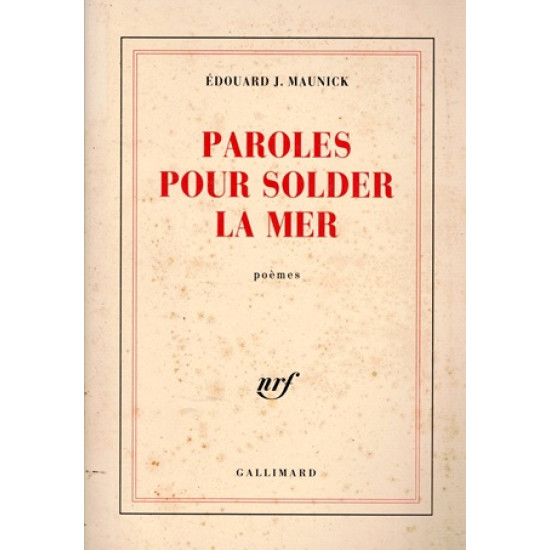 PAROLES POUR SOLDER LA MER - EDOUARD MAUNICK - 1988