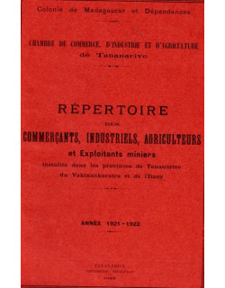 REPERTOIRE DES COMMERCANTS, INDUSTRIELS, AGRICULTEURS ET EXPLOITANTS MINIERS- CCIA - 1925