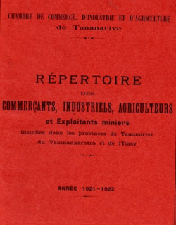 REPERTOIRE DES COMMERCANTS, INDUSTRIELS, AGRICULTEURS ET EXPLOITANTS MINIERS- CCIA - 1925 REPERTOIRE DES COMMERCANTS, INDUSTRIELS, AGRICULTEURS ET EXPLOITANTS MINIERS- CCIA - 1925