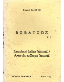 SOBATKOZ N°3 - EDITIONS ZISKAKAN - 1985