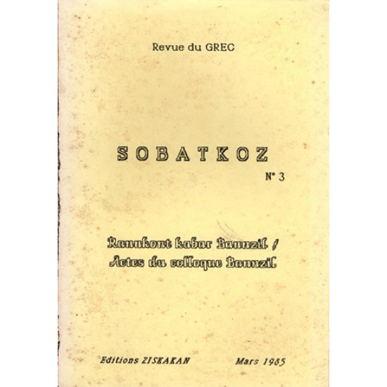 SOBATKOZ N°3 - EDITIONS ZISKAKAN - 1985