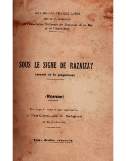 SOUS LE SIGNE DU RAZAIZAY - DEESSE DE LA PROGENITURE - ARY MICHEL - FRANCIS ROBIN - 1957